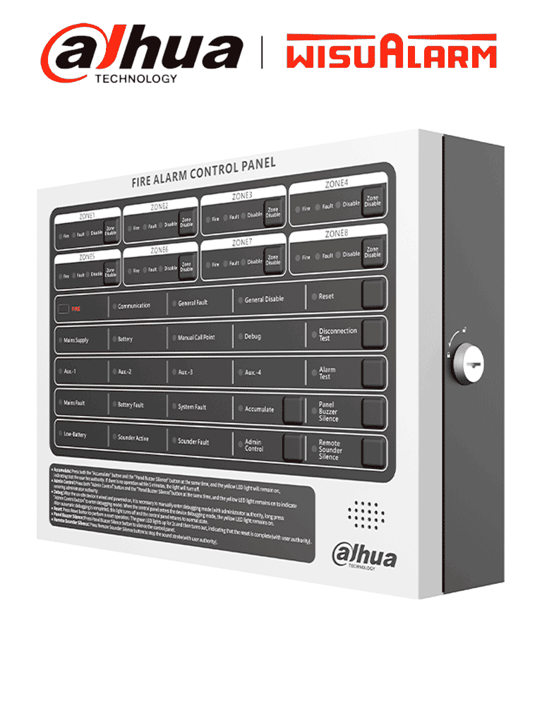 Panel de control para alarma
