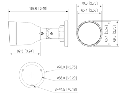 Cámara bala IP para videovigilancia
