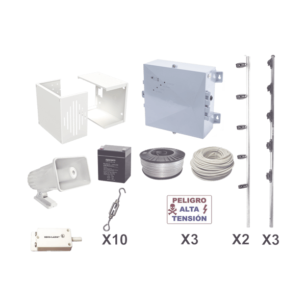 Kit de cerco eléctrico perimetral